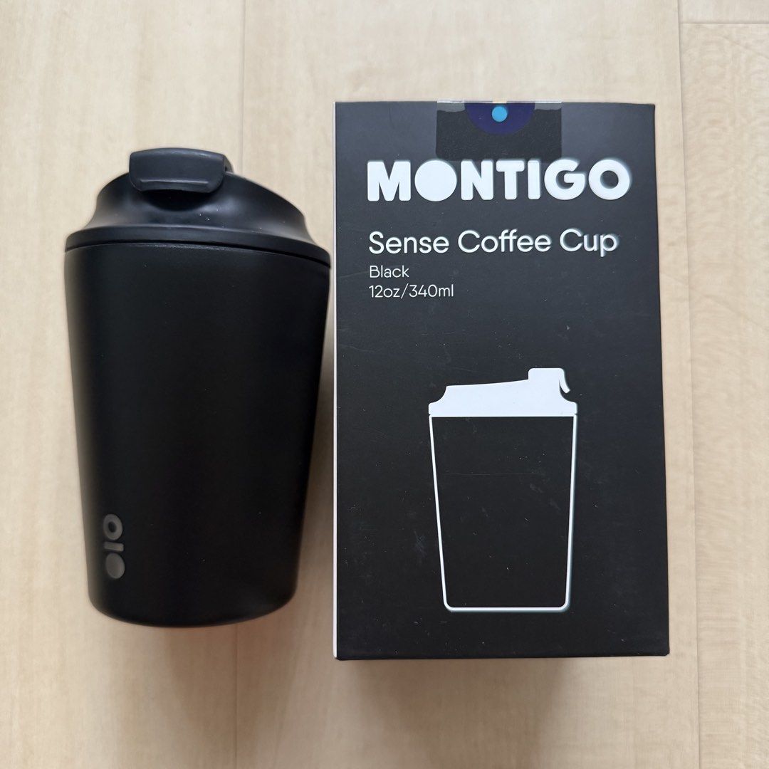Montigo Sense Coffee Cup Regular 12oz (Black) Tumbler 340ml BNIB