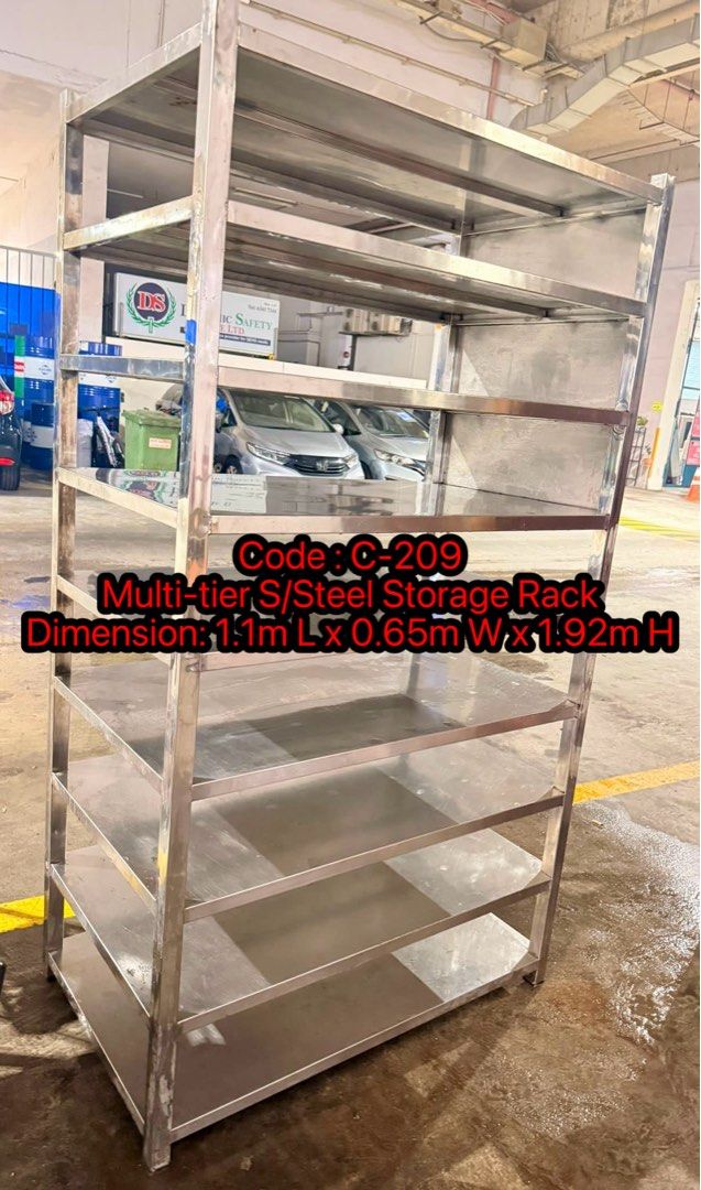 Multi-tier Stainless Steel Storage Rack443960869153024002