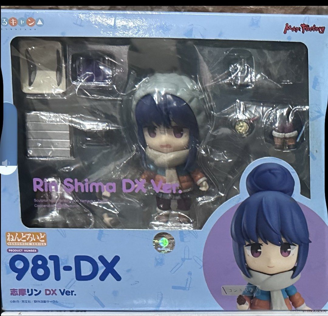 Nendoroid Rin Shima DX Ver. 981-DX (Category: Figurines & Statues) located in Santa Barbara. Submitted by tbh.jmq (Listing ID 1435871136, Image 1). Description: Bib complete - Nendoroid Rin Shima DX figure from Yuru Camp. - Features Rin Shima in her winter outfit. - Includes multiple accessories and parts. - Comes in original packaging..