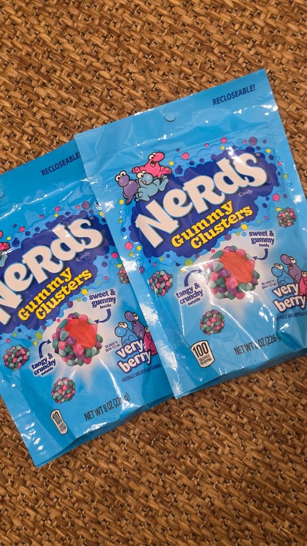 Nerds Gummy Clusters 8oz - Very Berry (Category: Everything Else Others) located in Muntinlupa City. Submitted by mdoc.declutter (Listing ID 1435876986, Image 1). Description: 8oz PHP380 per piece Shipping from: Muntinlupa / Taguig (c/o buyer) Payment: BDO / BPI / UB / GCash / Maya.