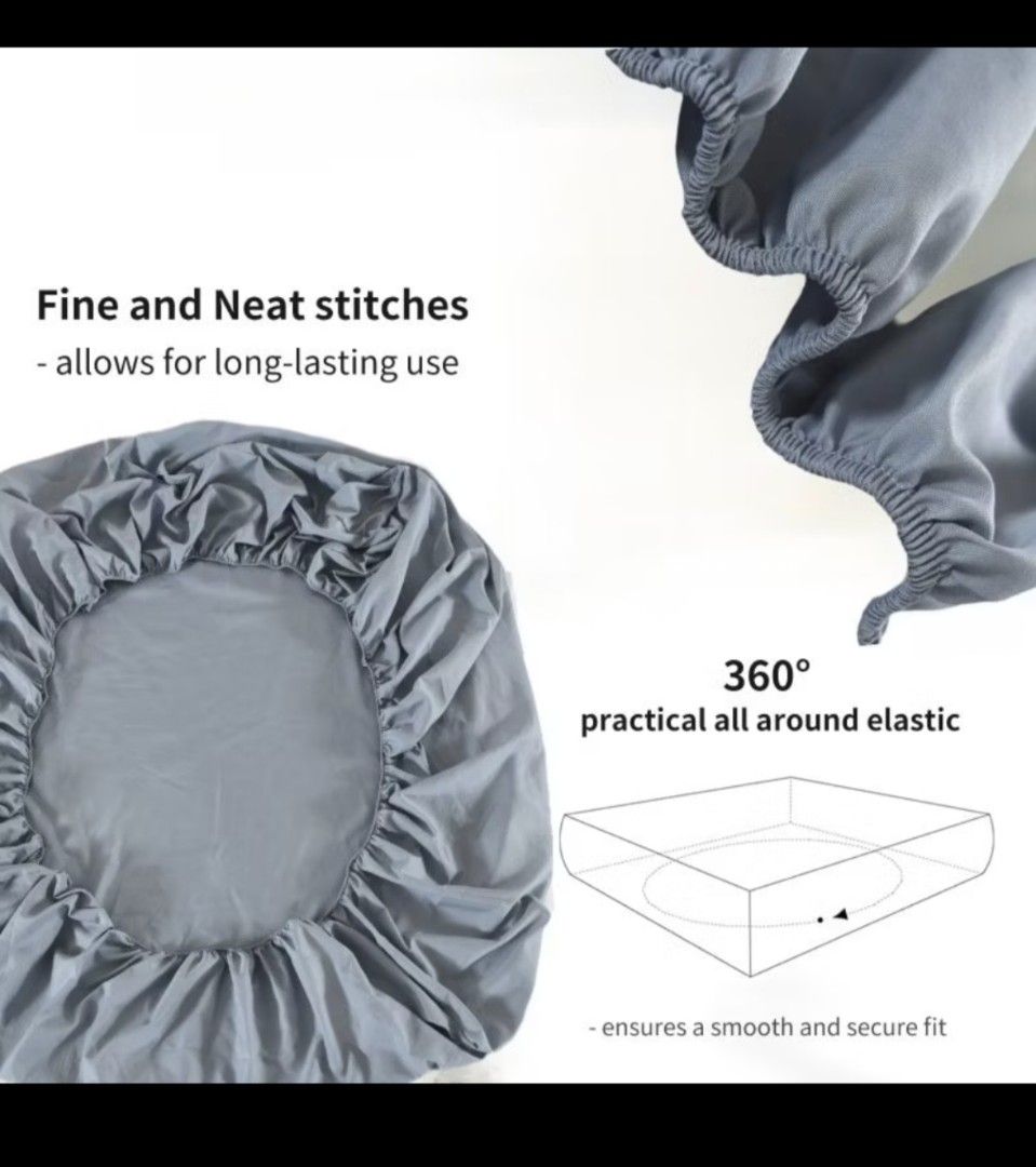 New Fitted Bed Sheet King Set