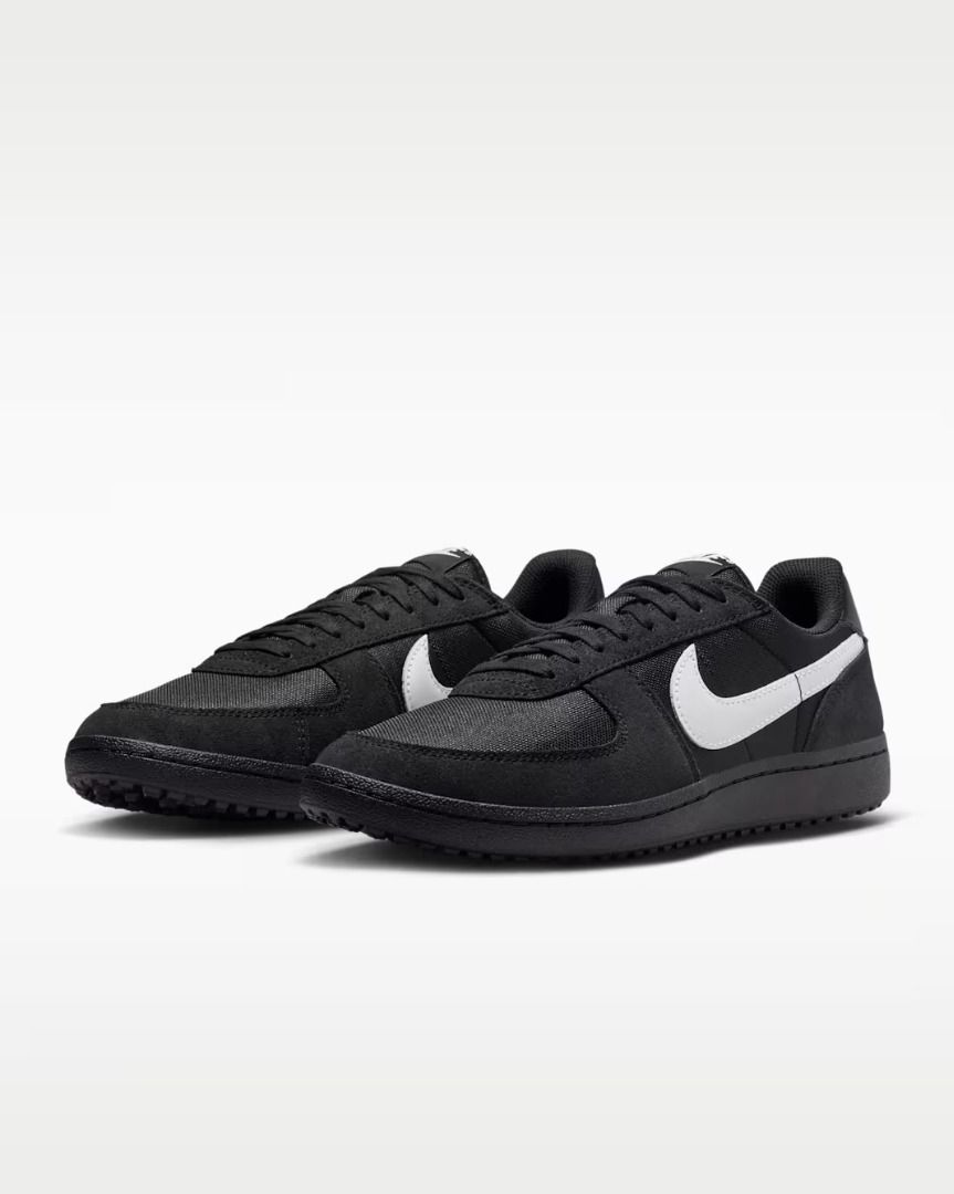 Nike Field General - Black (Category: Sneakers) located in Manila. Submitted by rubayne (Listing ID 1435860794, Image 1). Description: - RFS: Change of mind - Bought from Nike website - Black and white colorway - Nike swoosh logo on sides - Nike logo on heel and tongue - Black sole - Clean condition.