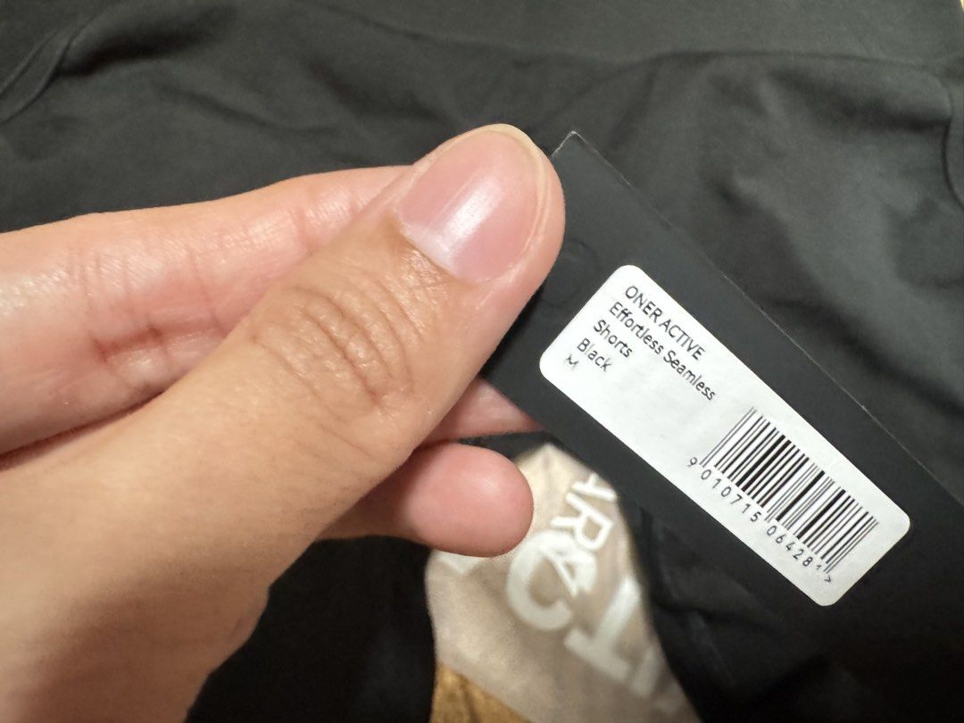 ONER ACTIVE Effortless Seamless Shorts - Black (Category: Activewear) located in Quezon City. Submitted by d.choice (Listing ID 1435902694, Image 3). Description: - ONER ACTIVE Effortless Seamless Shorts - Color: Black - Size: M - High-waisted and snatched to the godssss - Seamless construction for a smooth fit - Ideal for workouts and casual wear Rfs: got fat, di napansin cause i have many black shorts.