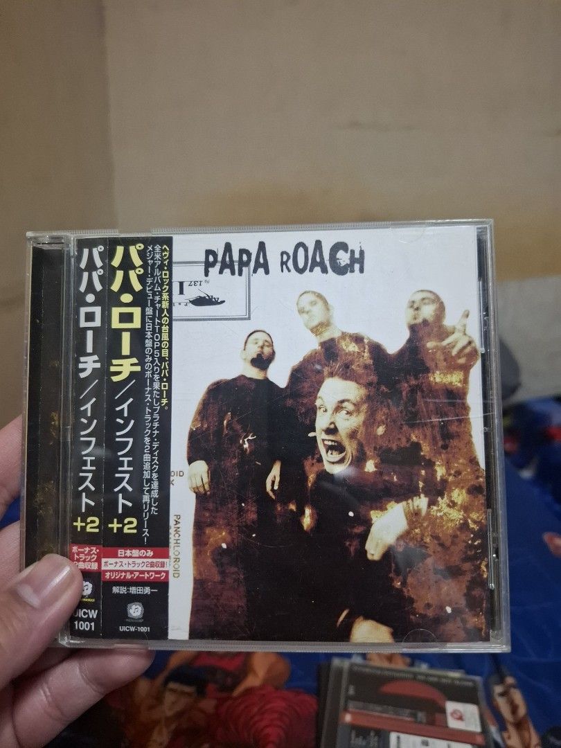 Papa Roach - Infest CD (Category: CDs & DVDs) located in San Jose del Monte. Submitted by youweiner48495 (Listing ID 1435776910, Image 1). Description: - Original Papa Roach "Infest" CD - Japanese Import - Includes original jewel case and cover art - Features tracks like "Last Resort", "Broken Home", and "Dead Cell".