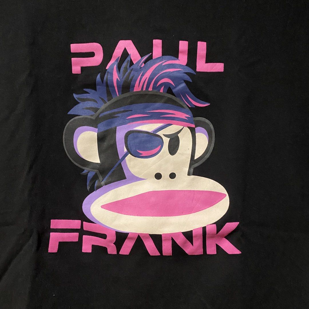 Paul Frank Black T-shirt (Category: Shirts) located in Cavite. Submitted by branchee_chic (Listing ID 1435794467, Image 2). Description: - Paul Frank black t-shirt - Size: Large - Features the iconic monkey graphic - Design includes monkey with eye patch - Crew neck and short sleeves - From 2019.