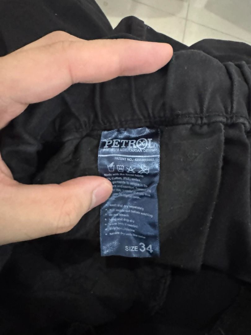 Petrol Black Jogger Pants (Category: Jeans) located in Las Pinas. Submitted by phil.declutters (Listing ID 1435809530, Image 2). Description: - XS / EU 34 - Elastic waistband with drawstring - Two front pockets.