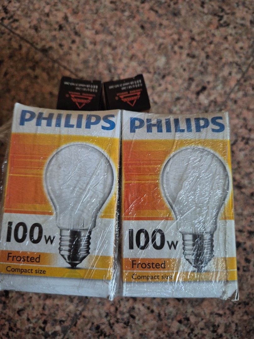 Philips 100W Frosted Light Bulbs *4
