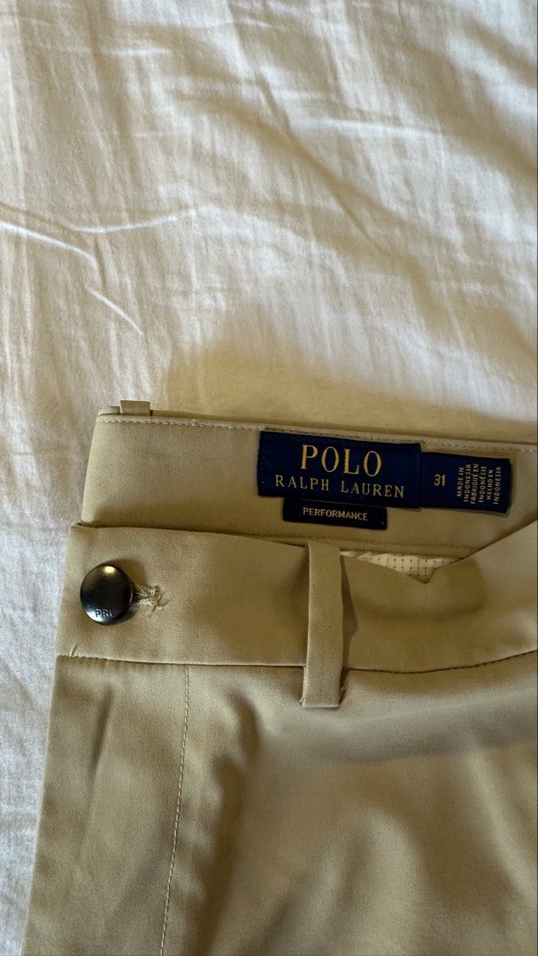 Polo Ralph Lauren Performance Shorts - Size 31 (Category: Shorts) located in Quezon City. Submitted by donbcro (Listing ID 1435816156, Image 2). Description: - Polo Ralph Lauren Performance shorts - Khaki color - Size 31 - Button closure - Features a back pocket -from US.