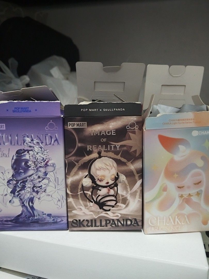 POP MART Skullpanda The Sound - The Awe (Category: Designer & Blind Box Toys) located in Manila. Submitted by mikoyamaaaaa (Listing ID 1435772713, Image 2). Description: The Awe - with box, foil, and card - PHP 300.