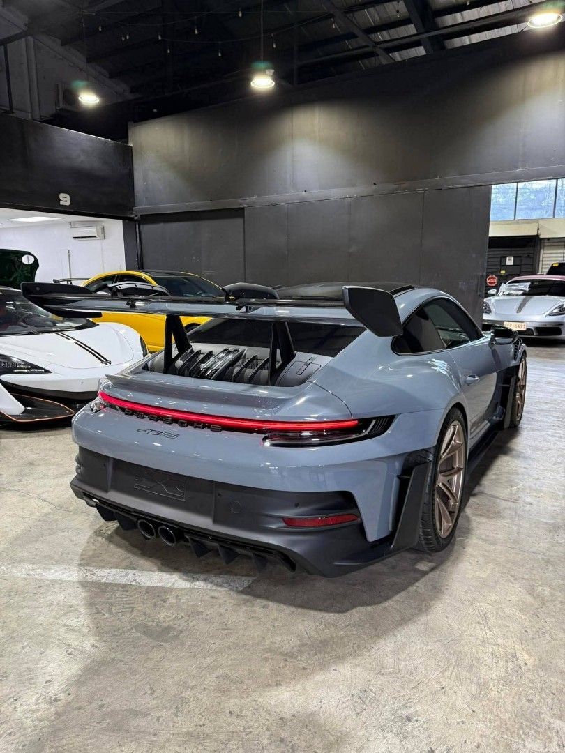Porsche GT3RS WEISSACH EDITION (Category: Announcements) located in Cavite. Submitted by eyamvillag08141 (Listing ID 1435854266, Image 3). Description: Best price 911 in market! for sale Brand New 2025 Porsche GT3RS Weissach Edition Well maintained unit Complete documents Presentable unit Arctic Gray with Champagne.