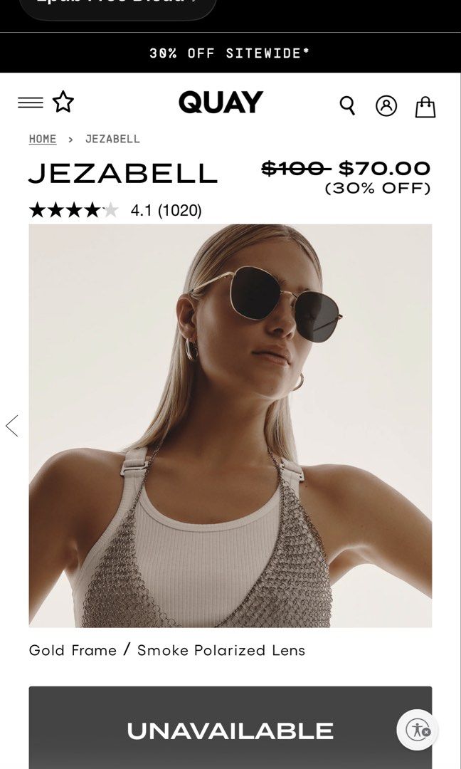 Quay Jezabell Sunglasses - polarized (Category: Sunglasses & Eyewear) located in San Jose del Monte. Submitted by mine4now (Listing ID 1432722610, Image 3). Description: - Quay Jezabell Sunglasses For sale For sale!! - Bought in US - just used a couple of times. - Brand new condition - deets are on the pic RFS - Too big for my face. I prefer wayfarers. MOP -Gcash and online Bank transfers Shipping - LBC COP no COD - lalamove and grab pick up can 