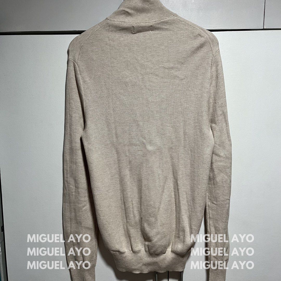 Ralph Lauren Quarter-Zip Beige Sweater Medium (Category: Coats, Jackets and Outerwear) located in Quezon City. Submitted by ayoxxgd (Listing ID 1435857868, Image 2). Description: Declutter Ralph Lauren Quarter-Zip Beige Sweater Medium on tag P3,000 only free shipping Pit to pit 20 Length 28 Shoulder width 17 Sleeve length 28 Too big/long for me. Excellent condition. Can do meet up: SM Sta. Mesa SDD thru Grab/Lalamove w/in NCR.