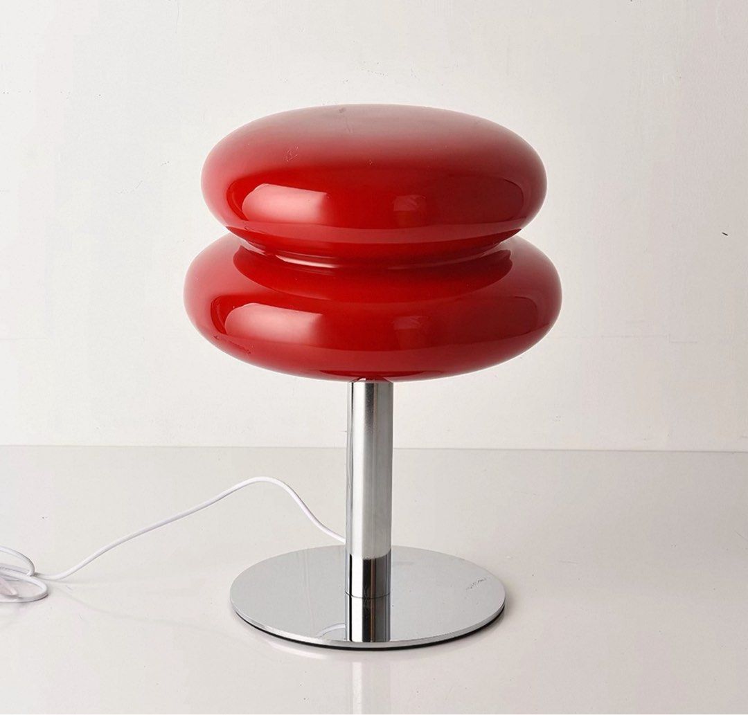 Red table lamp