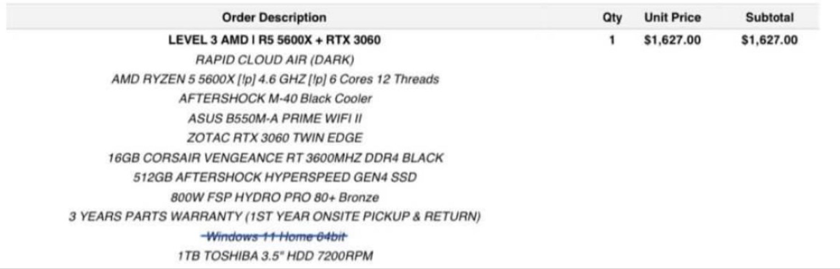 RYZEN 5 5600X + RTX 3060 GAMING PC443664405271029761