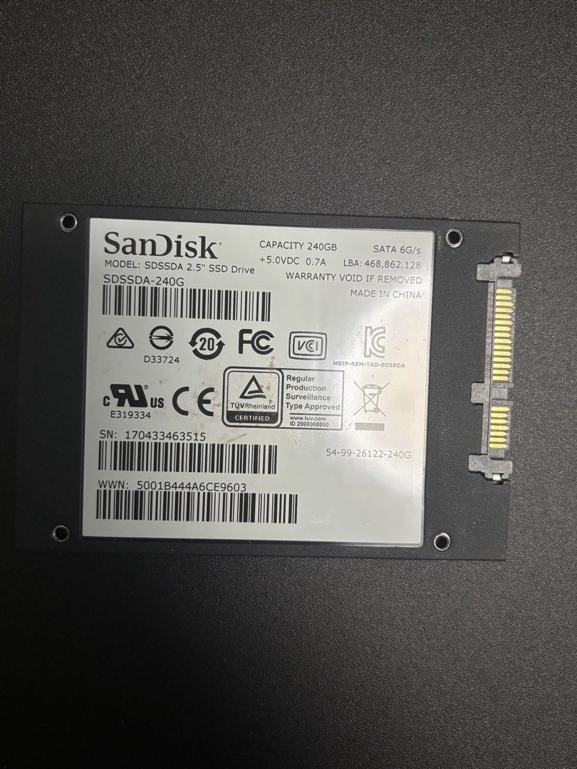 SanDisk SSD PLUS 240GB SSD444009873776332801