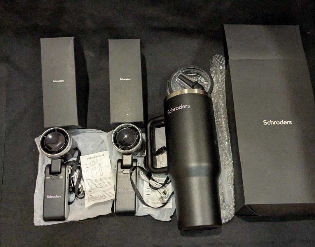 Set - Tumbler & Portable Fans