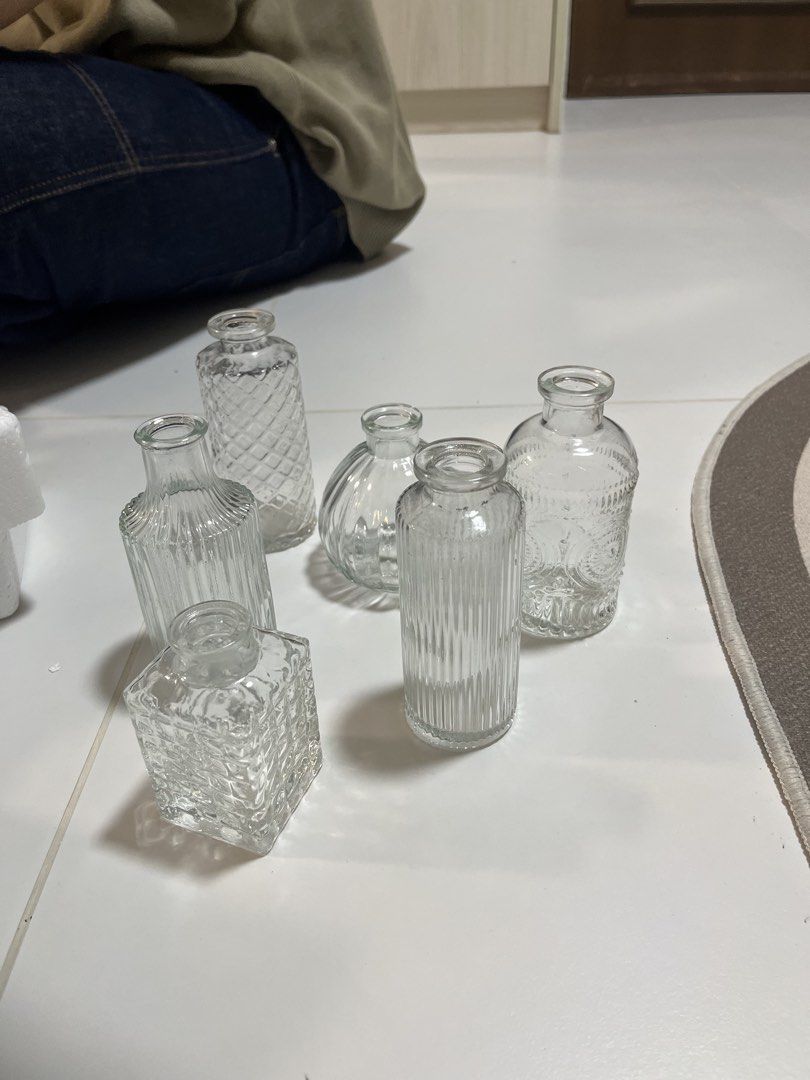 Set of Decorative Glass Vases