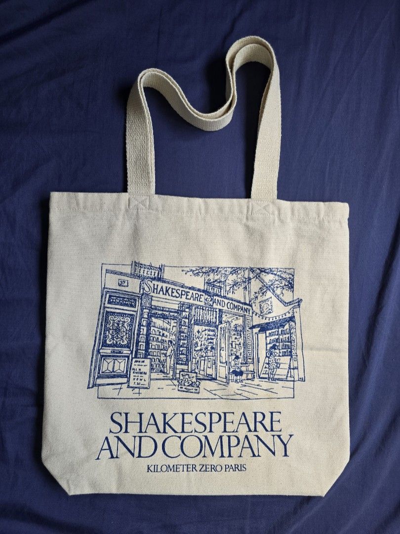 Shakespeare and Company Tote Bag (Category: Tote Bags) located in Caloocan City. Submitted by pinksushiswift (Listing ID 1435747244, Image 1). Description: - Shakespeare and Company tote bag - Features a print of Kilometer Zero Paris - Made of canvas-like material - Bought from the orange app - High quality tote bag MOP: GCash.