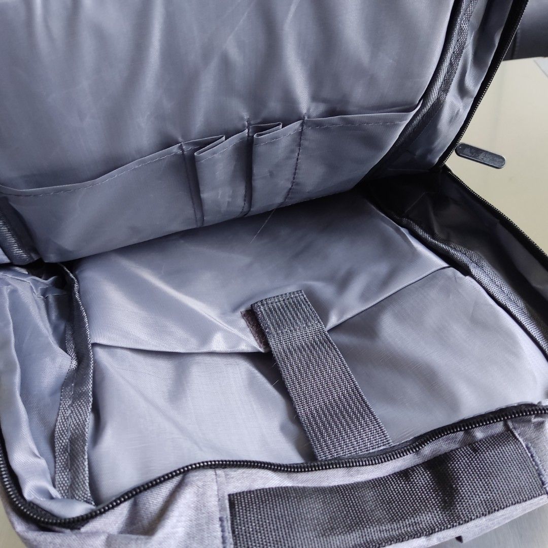 Simple Gray Bag Pack Light Laptop Backpack443781975010201603