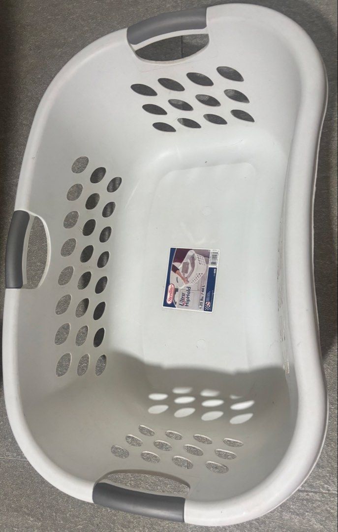 SM Plastic Laundry Basket (Category: Laundry Baskets) located in Mandaluyong City. Submitted by joebren24 (Listing ID 1435807265, Image 1). Description: Brand: sterilite from SM H - 25cm W- 66cm x 43cm.