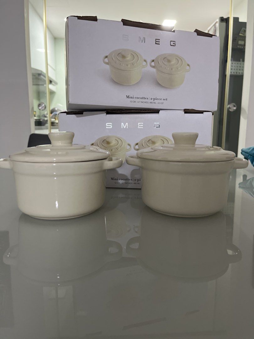 Smeg Mini Cocotte Set - Cream444061650141194240