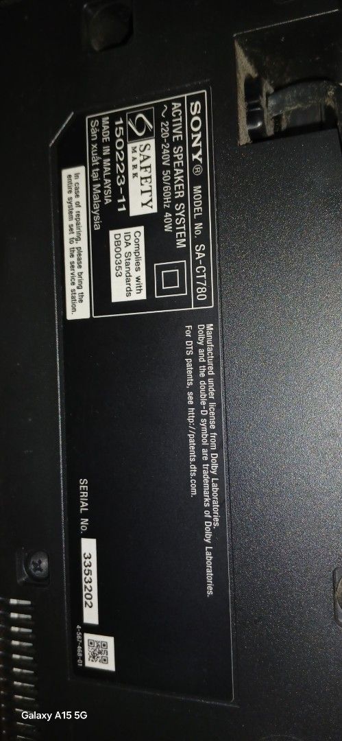 Sony SA-CT180 Active Speaker System443875912708280321