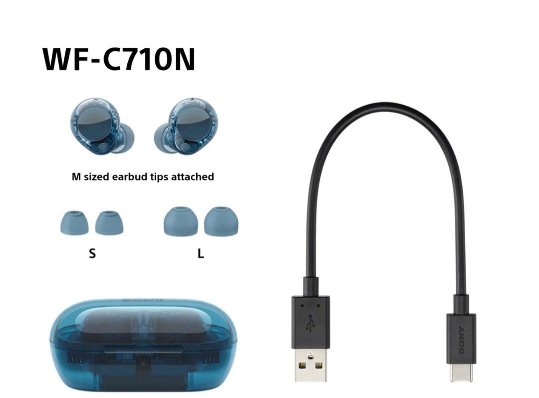 Sony WF-C710N Wireless Earbuds - Blue
