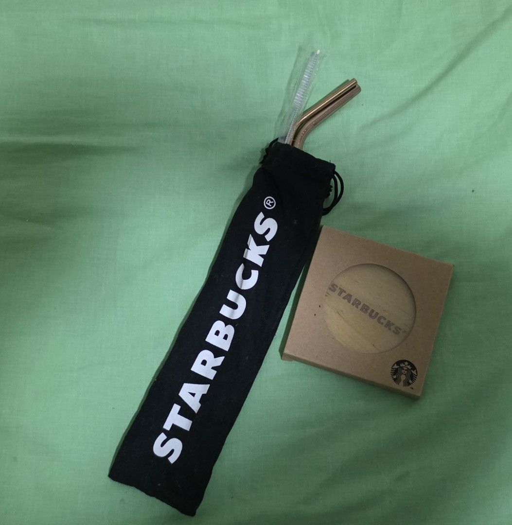 Starbucks Reusable Straw Set with Coaster