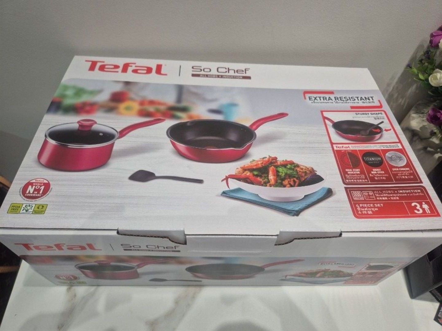 Tefal So Chef 4-Piece Cookware Set - Brand New