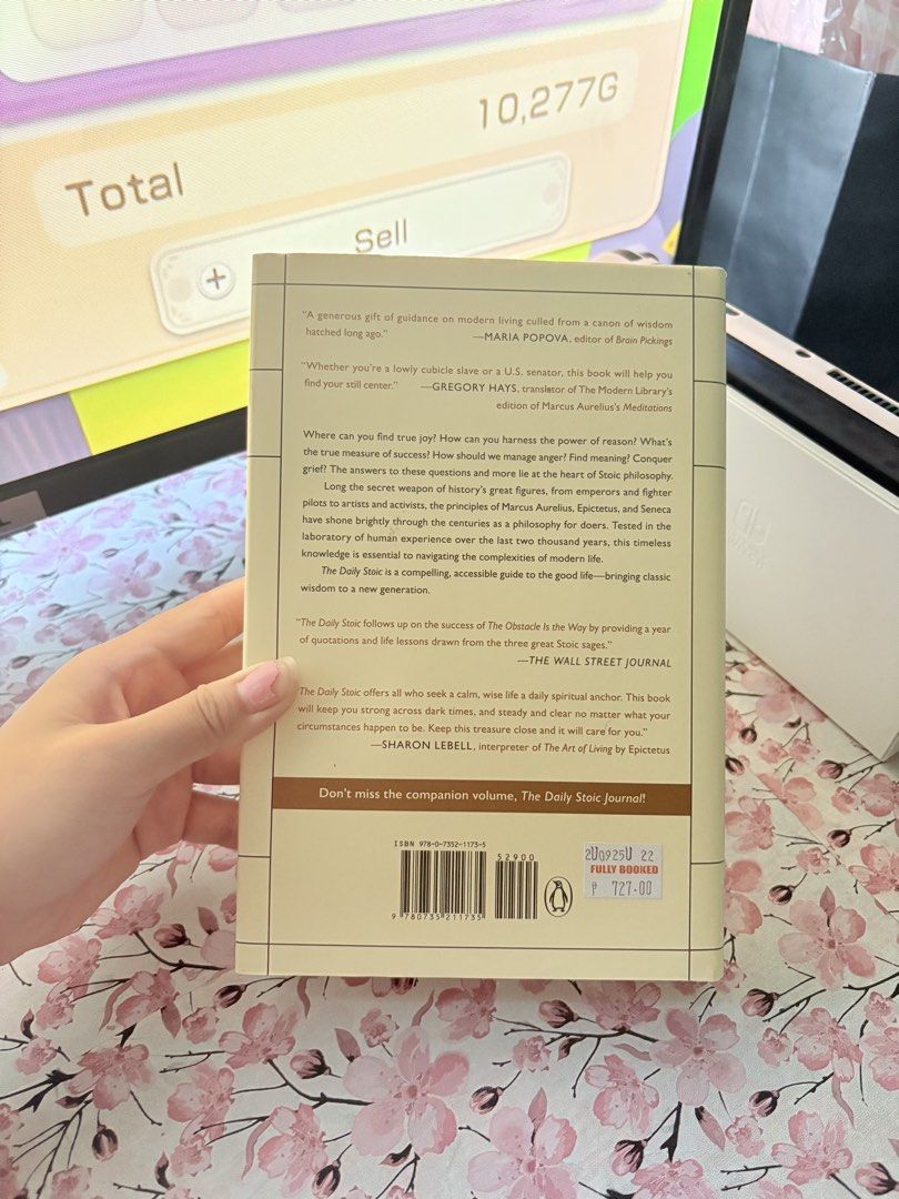 The Daily Stoic by Ryan Holiday (Category: Storybooks) located in Taguig. Submitted by theamigano (Listing ID 1435768416, Image 2). Description: The Daily Stoic by Ryan Holiday Opened and scanned one time. Never used again. Kept in best condition since bought. .