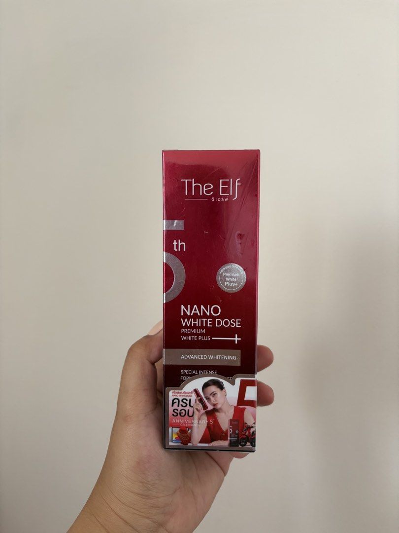 The Elf Nano White Dose Serum (Category: Face Care) located in Quezon City. Submitted by karinadv (Listing ID 1435777466, Image 1). Description: The Elf Nano White Dose original from BKK Thailand.
