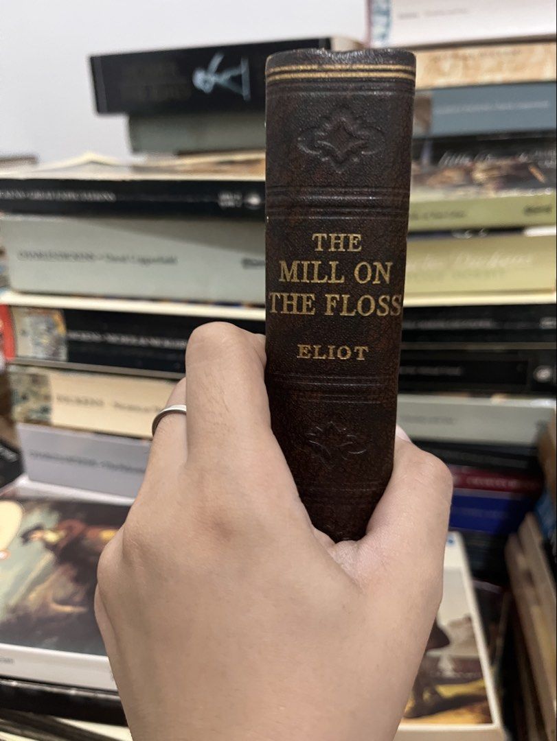 The Mill on the Floss by George Eliot (Category: Storybooks) located in Maragondon. Submitted by quilljoylibrary (Listing ID 1435867738, Image 1). Description: - Vintage copy of "The Mill on the Floss" by George Eliot. - Published by Odhams Press Limited, London. - Features a classic brown cover with wear and tear. - Includes a portrait of George Eliot (Mary Ann Cross)..
