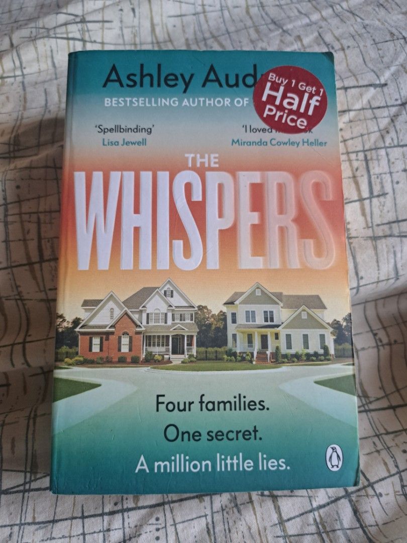 The Whispers by Ashley Audrain (Category: Storybooks) located in Cabugao. Submitted by sofiiiiyaaaa_ (Listing ID 1435721476, Image 1). Description: UK Ed | Pre-loved with spine creases but no foxing and tanning ₱150 if interested, pm lang po for additional picture and videos. thank you. 📍location: Ilocos Sur 💰mode of payment: GCash/Maribank/Maya 🚚: mode of delivery: Direct JNT/LBC.