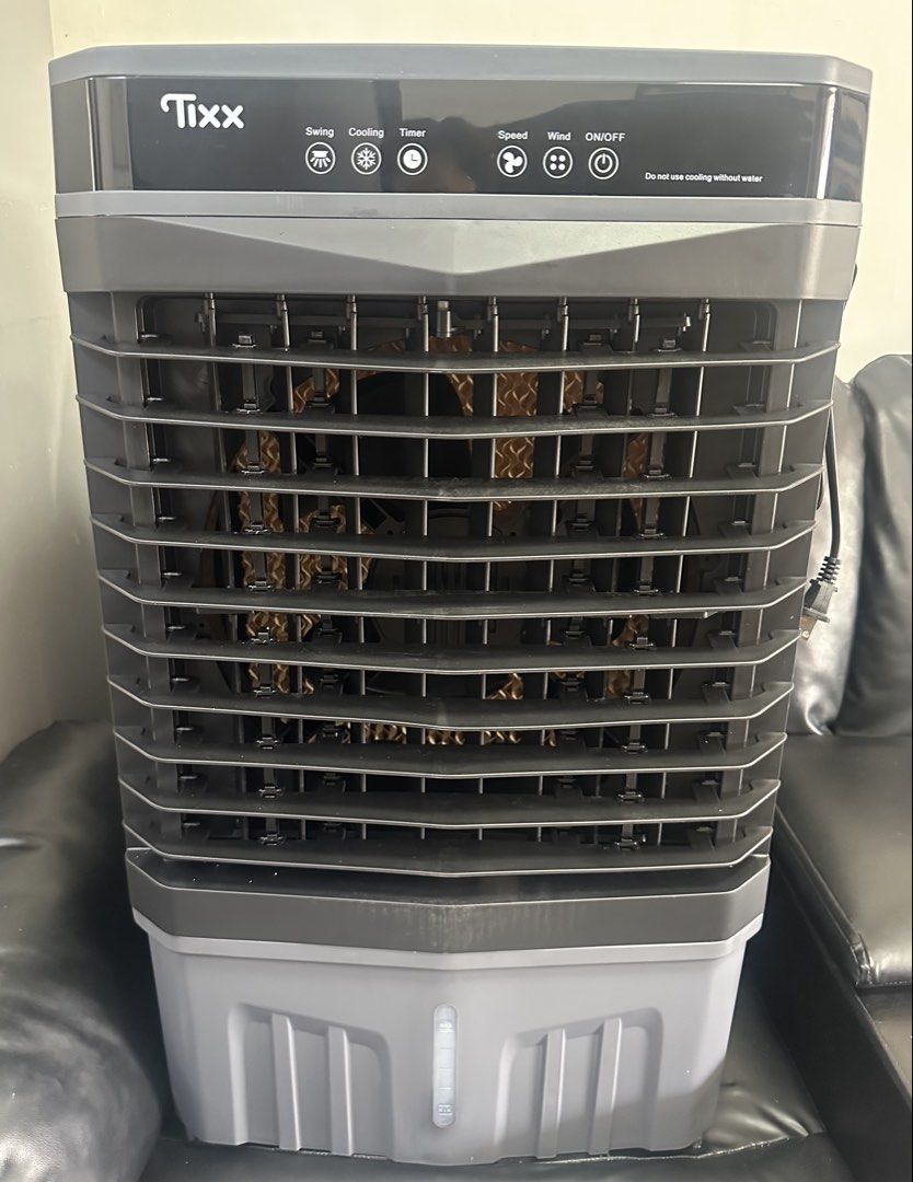 Tixx Air Cooler 50L Capacity with Remote (Category: Air Conditioning and Heating) located in Quezon City. Submitted by SomeThingsMustGo.ph (Listing ID 1435907445, Image 2). Description: Brand New Tixx Air Cooler –50L Large Capacity Water Tank –3 Gear Wind Adjustment –Touch Button & Remote –360° Rotating Wheel Mobile –Energy-Saving & Fast Cooling –With Free Ice Crystals 4* ₱2,699 📍Novaliches, QC You can pickup personally or book thru Lalamove.