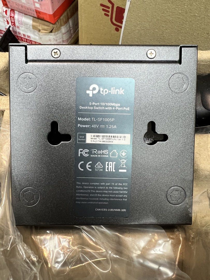 TP-Link 5-Port 10/100Mbps Desktop Switch with 4-Port PoE