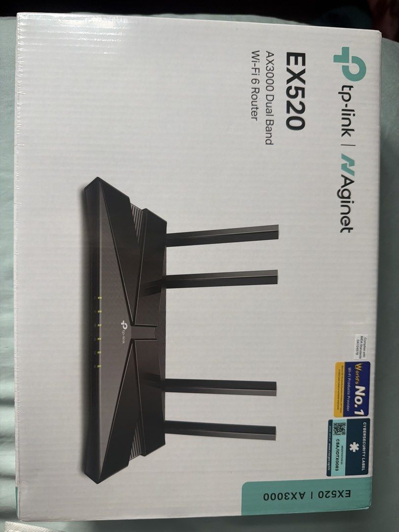 TP-Link EX520 AX3000 Dual Band Wi-Fi 6 Router