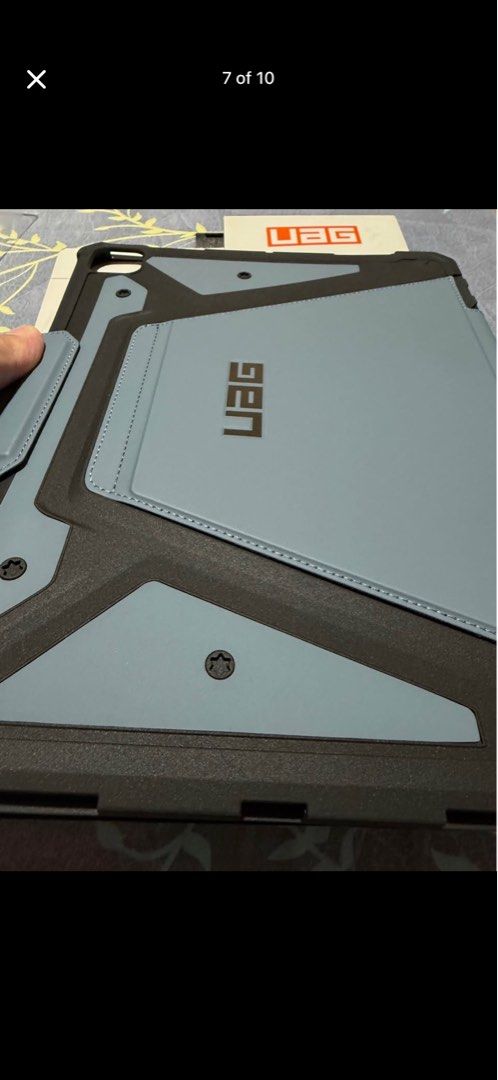 Original UAG Metropolis SE iPad Pro 13" Case - Cloud Blue (Category: Cases & Sleeves) located in Pasay City. Submitted by jmcc04 (Listing ID 1435782317, Image 3). Description: - UAG Metropolis SE case for iPad Pro 13" (Cloud Blue) - Impact-resistant design - Integrated Apple Pencil holder - Multiple viewing angles - Auto wake/sleep folio cover with magnetic closure - Shock-absorbing soft core - Easy-to-clean materials - Original price: P3,890.00 