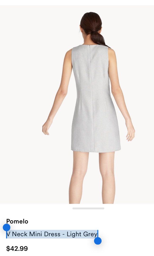 V Neck Mini Dress - Light Grey (Category: Dresses) located in Bulacan. Submitted by msdavid (Listing ID 1435871604, Image 2). Description: .