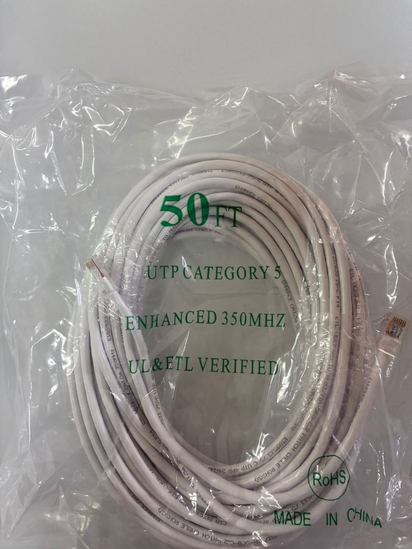 Various Network Cables - Cat5e, RJ45, DB9F444111029127106564