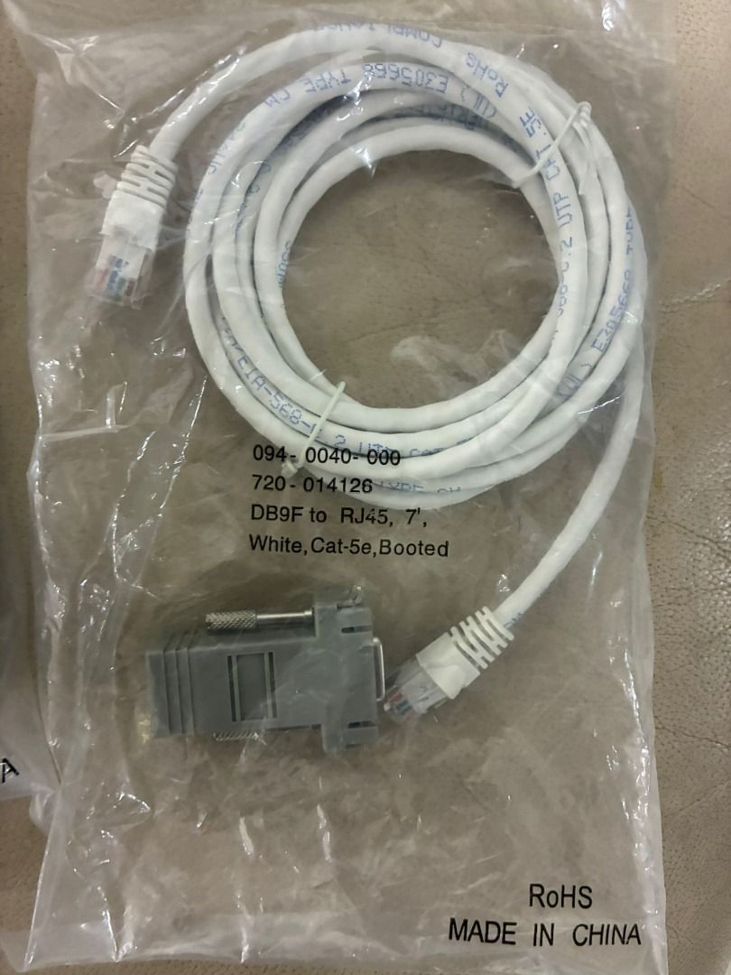Various Network Cables - Cat5e, RJ45, DB9F444111029127106561