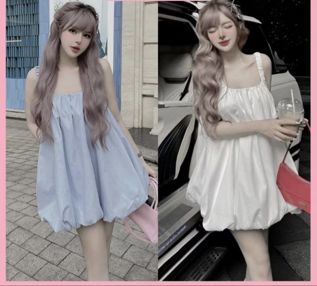 Viet balloon dress (Category: Dresses) located in Binmaley. Submitted by relove_258 (Listing ID 1435899262, Image 2). Description: Brand New dress from vietnam pasabuy PRE-ORDER Free size small up to semi large 4-6 days ETA MOP:gcash Sf shouldered by the buyer.