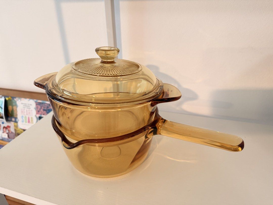 Vintage Amber Glass Cookware Set444061644720056320