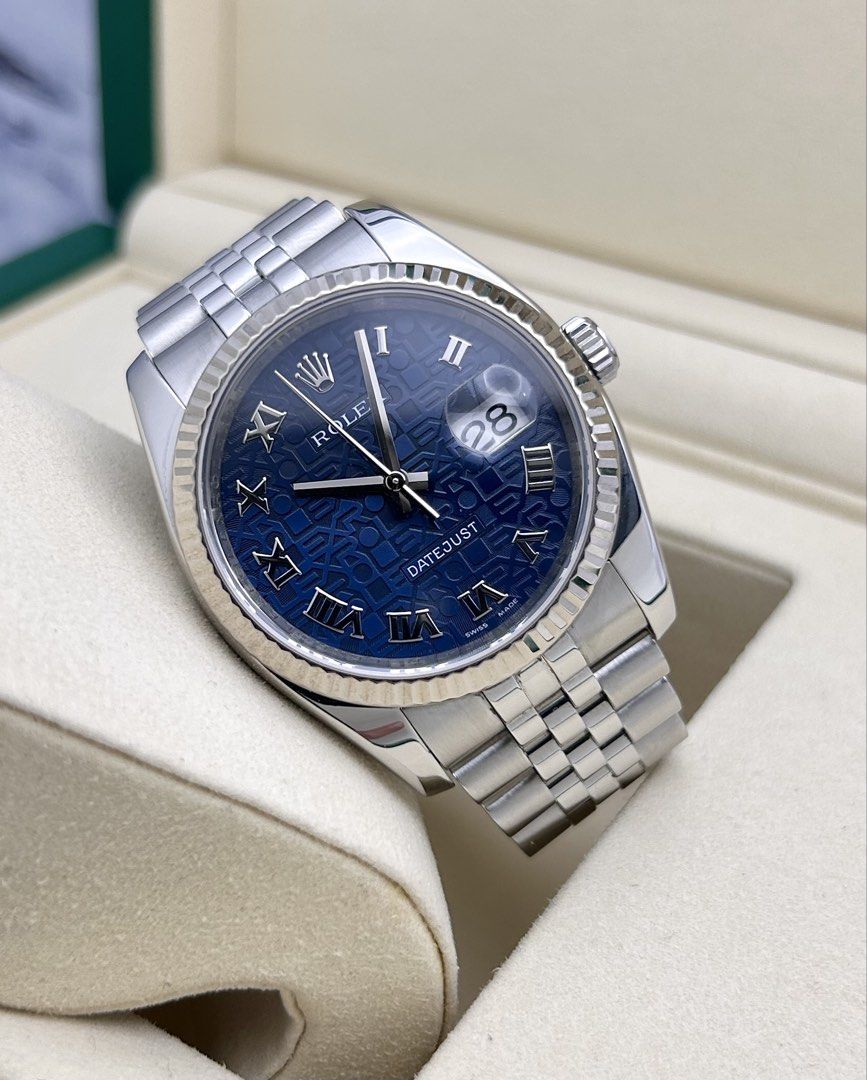 [Watch ONLY] Rolex Datejust Jubilee Blue Computer Dial 116234, Luxury ...
