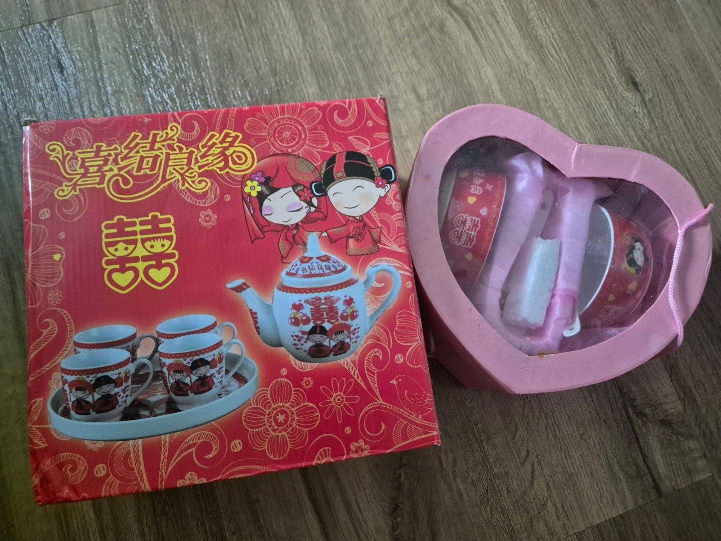 Wedding teapot and bowl