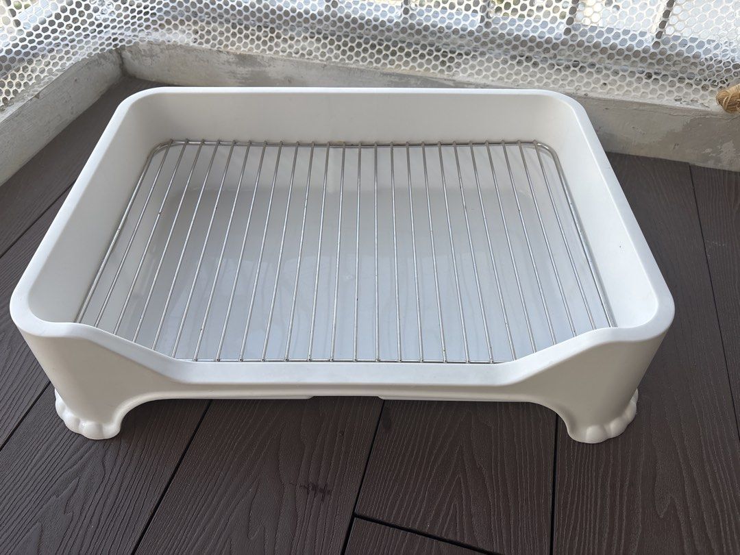 White Dish Drying Rack with Metal Rack443632367929272320