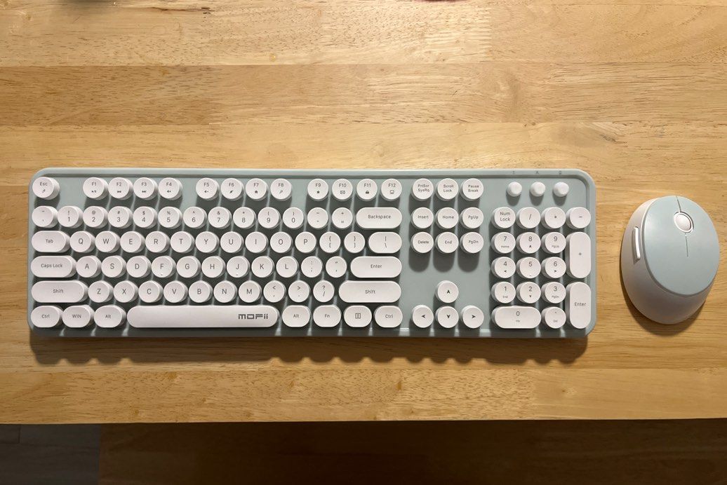 Wireless Keyboard and Mouse Set - Mint Green444000171144652800