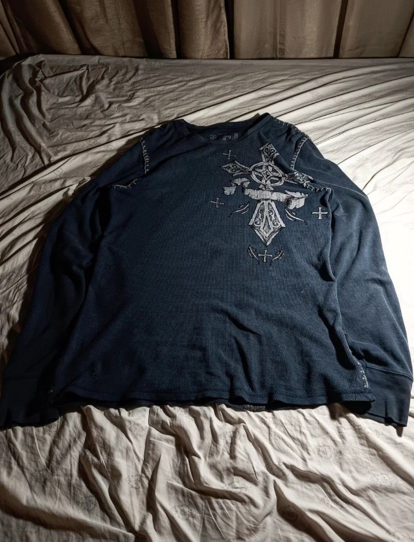 Y2k Raw State Afflicton Redemption Vintage Archive (Category: Tshirts & Polo Shirts ) located in Caloocan City. Submitted by chungussss7 (Listing ID 1435889590, Image 3). Description: raw state redemption ACTUAL PRICE 2.2K gcash or wise j&t shipping dimes - 20x28 L on tag issue - some pinholes and signs of usage DM for questions.