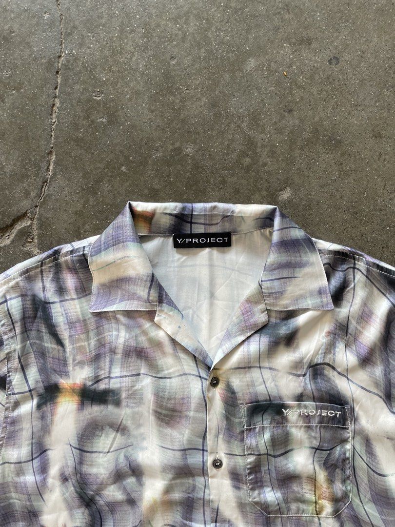 Y/project - Yohji Yamamoto - Sun Bleached Check Shirt (Category: Tshirts & Polo Shirts ) located in Angeles City. Submitted by wa2si (Listing ID 1435787248, Image 2). Description: Size: Small Fits Large-XL Excellent condition No flaws Open for offers.