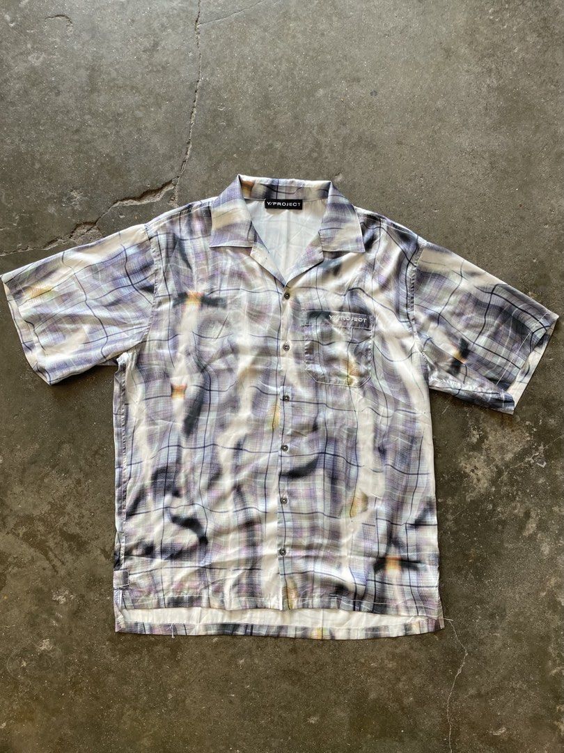 Y/project - Yohji Yamamoto - Sun Bleached Check Shirt (Category: Tshirts & Polo Shirts ) located in Angeles City. Submitted by wa2si (Listing ID 1435787248, Image 1). Description: Size: Small Fits Large-XL Excellent condition No flaws Open for offers.