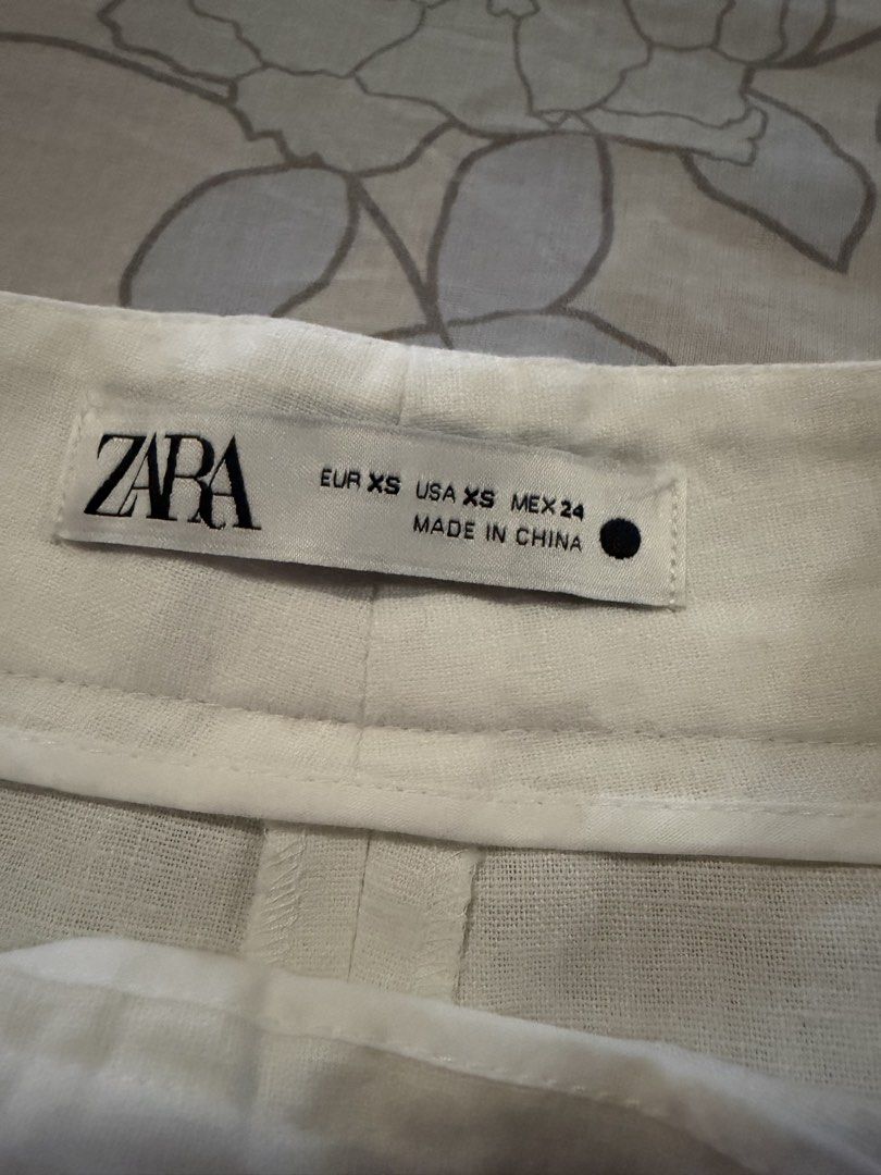 Zara linen blend crochet trousers (Category: Other Bottoms) located in Quezon City. Submitted by roseela (Listing ID 1435823515, Image 3). Description: - Size Extra Small -used but in good condition (used only once or twice) - MOP GCash or BDO -LOC: Quezon city.